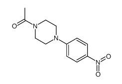 1-乙酰基-4-(4-硝基苯基)哌嗪结构式