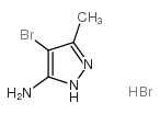 5-amino-4-bromo-3-methylpyrazole hydrobromide Structure