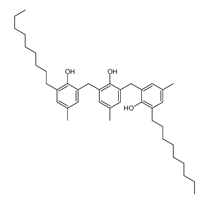 2-[[2-hydroxy-3-[(2-hydroxy-5-methyl-3-nonylphenyl)methyl]-5-methylphenyl]methyl]-4-methyl-6-nonylphenol结构式