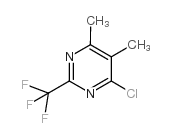 4-chloro-5,6-dimethyl-2-(trifluoromethyl)pyrimidine structure