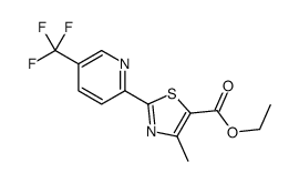 4-甲基-2-(5-(三氟甲基)吡啶-2-基)噻唑-5-羧酸乙酯结构式