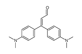 3,3-bis[4-(dimethylamino)phenyl]acrylaldehyde结构式
