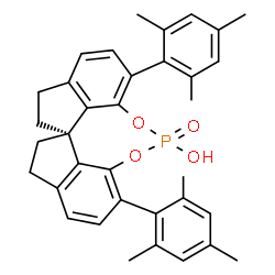 (11aR)-3,7-双(2,4,6-三甲基苯基)-10,11,12,13-四氢-5-羟基-5-氧二茚并[7,1-de:1'',7'-fg][1,3,2]二氧磷杂八环结构式