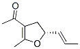 Ethanone, 1-[4,5-dihydro-2-methyl-5-(1-propenyl)-3-furanyl]-, [R-(E)]- (9CI)结构式