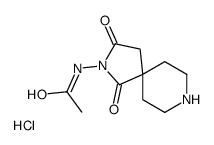 N-(1,3-二氧代-2,8-二氮杂螺[4.5]-2-癸基)乙酰胺盐酸盐结构式