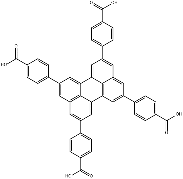 4,4',4'',4'''-(Perylene-2,5,8,11-tetrayl)tetrabenzoic acid Structure