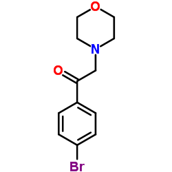 1-(4-溴苯基)-2-(4-吗啉)乙酮结构式