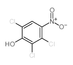 Phenol,2,3,6-trichloro-4-nitro- Structure