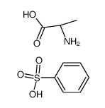 benzenesulfonic acid, DL-alanine-salt Structure