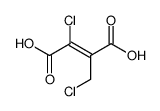 (Z)-2-chloro-3-(chloromethyl)but-2-enedioic acid结构式