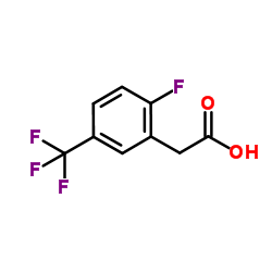 2-氟-5-(三氟甲基)-苯乙酸结构式