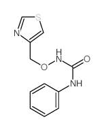 Urea,N-phenyl-N'-(4-thiazolylmethoxy)-结构式