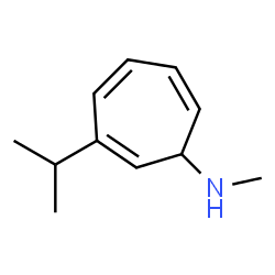 2,4,6-Cycloheptatrien-1-ylamine,3-isopropyl-N-methyl-(8CI) Structure