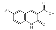 6-甲基-2-氧代-1,2-二氢-喹啉-3-羧酸结构式