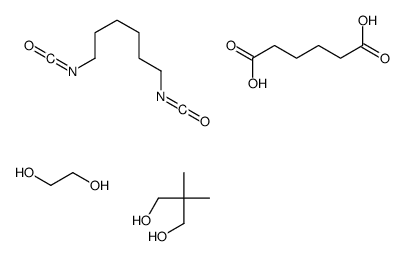 己二酸-1,6-己二异氰酸酯与新戊二醇、己二醇和乙二醇的聚合物结构式