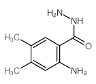 Benzoic acid,2-amino-4,5-dimethyl-, hydrazide结构式
