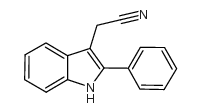 2-苯基吲哚-3-乙腈结构式