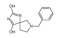7-苄基-2,4-二氧代-1,3,7-三氮杂螺[4,4]壬烷结构式