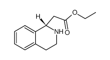 1-Isoquinolineacetic acid,1,2,3,4-tetrahydro-,ethyl ester,(1S)-结构式