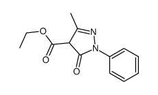 3-甲基-5-氧代-1-苯基-4,5-二氢-1H-吡唑-4-羧酸乙酯结构式