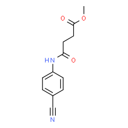 Methyl 4-[(4-cyanophenyl)amino]-4-oxobutanoate结构式