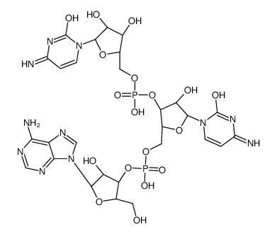 腺嘌呤基(3’-5’)胞苷酰(3’-5’)胞苷结构式