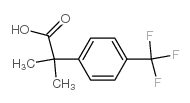 2-甲基-2-[4-(三氟甲基)苯基]丙酸结构式