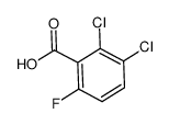 2, 3-二氯-6-氟苯甲酸结构式