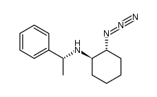 (1R,2R)-2-azido-N-((R)-1-phenylethyl)cyclohexanamine structure