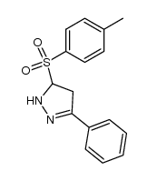 3-phenyl-5-tosyl-4,5-dihydro-1H-pyrazole结构式