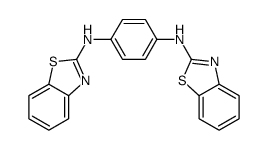 1-N,4-N-bis(1,3-benzothiazol-2-yl)benzene-1,4-diamine结构式
