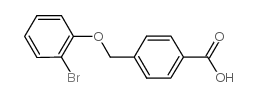 4-(2-溴苯氧基甲基)苯甲酸结构式