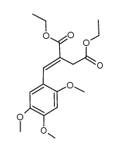 (E)-diethyl 2-(2,4,5-trimethoxybenzylidene)succinate结构式