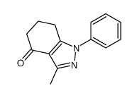 1-苯基-3-甲基-6,7-二氢-1氢-吲哚-4(5氢)-酮结构式