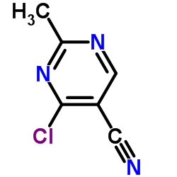 4-氯-2-甲基嘧啶-5-甲腈结构式