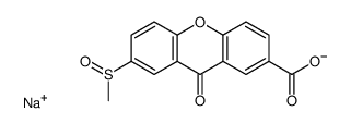 sodium,7-methylsulfinyl-9-oxoxanthene-2-carboxylate Structure