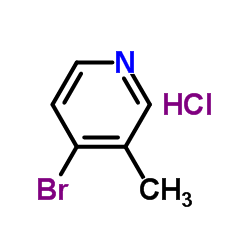 4-溴-3-甲基吡啶盐酸盐结构式