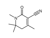 1,4,6,6-tetramethyl-2-oxo-1,2,5,6-tetrahydro-pyridine-3-carbonitrile Structure