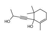 2,6,6-trimethyl-1-hydroxy-1-[3-hydroxy-but-1-ynyl]-cyclohex-2-ene结构式
