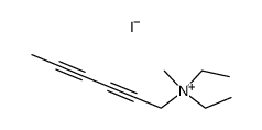 diethyl-hexa-2,4-diynyl-methyl-ammonium, iodide结构式