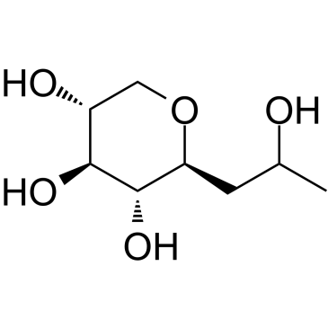 Pro-xylane (Hydroxypropyl tetrahydropyrantriol) structure