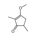 3-methoxy-2,5-dimethylcyclopent-2-en-1-one Structure