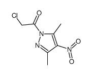 1H-Pyrazole, 1-(chloroacetyl)-3,5-dimethyl-4-nitro- (9CI)结构式