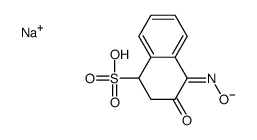 sodium,(4Z)-4-hydroxyimino-3-oxo-1,2-dihydronaphthalene-1-sulfonate结构式