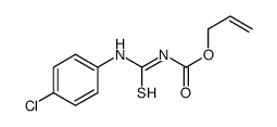 prop-2-enyl N-[(4-chlorophenyl)carbamothioyl]carbamate结构式