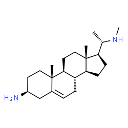 (20S)-20-Methylamino-3β-aminopregn-5-ene结构式