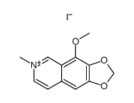 4-methoxy-6-methyl-[1,3]dioxolo[4,5-g]isoquinolin-6-ium iodide结构式