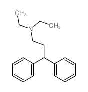 N,N-diethyl-3,3-diphenyl-propan-1-amine结构式
