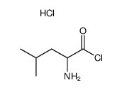 DL-leucyl chloride , hydrochloride Structure