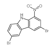 3,6-dibromo-1-nitro-9H-carbazole结构式